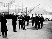 (Prince of Wales' visit to Canada) Governor of Nfld. Sir Charles A. Harris introducing mayor of St. John's, Nfld. Aug. 13 n.d.