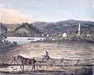 Wilkes-Barre, rives de la rivière Susquehanna 1816-1817