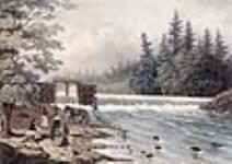 Le barrage de moulin à Stanley, oct. 1834 1834 1833 1836
