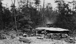 Lumberman's shanty ca. 1860 - 1870
