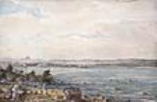 Vue des rapides de Sault Ste. Marie à partir des États-Unis 1860