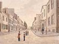 La rue Saint-Louis vers la porte Saint-Louis, Québec ca. 1830