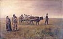 A Red River Cart at Calgary, N.W.T ca. 1887-1909