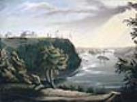 Vue de la colline des casernes et de la rivière des Outaouais à Bytown (Ottawa) vers 1843-1859.
