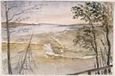 View of Quebec, Chateau Richer, Island of Orleans and St. Anne's Bridge from the Chemin Laterriere 1838
