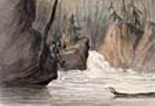 La chute Talon et les rochers de granit rouge, près du lac Nipissing, 1838 1838