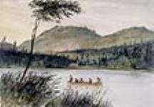Le portage de Joachim, camp de bûcherons, près de la rivière des Outaouais 1842