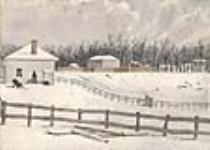 Casernes à Chatham, Haut-Canada, vers 1838 ca. 1838