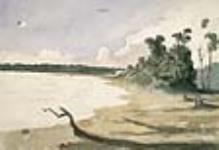 Sans titre [paysage représentant une étendue d'eau] 1840
