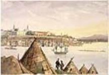 La ville de Québec et l'embouchure de la rivière Saint-Charles, vues de la pointe Lévis ca. 1836