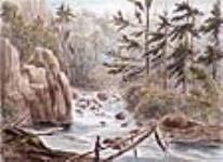 Near the Falls of St. Ferréole, on the St. Anne River, Lower Canada ca 1830