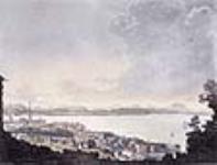 La ville de Québec, vue du cap Diamant 1807