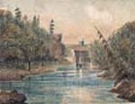 First Lock on the Rideau Canal, near Kingston Canada août 21, 1842