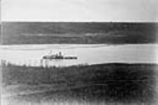 Ferrying at Fort Carlton 1885.