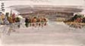 Vue du lac Sand depuis le Canal Rideau, à 54,4 kilomètres de Kingston ca. 1854