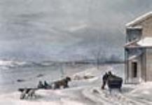 Winter view from the Company's office, St. Mary's opposite Fredericton, 1836