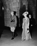 Earl of Athlone, Princess Alice and William Lyon Mackenzie King at the opening of Parliament 6 Sept. 1945