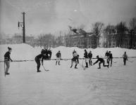 Hockey match at McGill University 1901