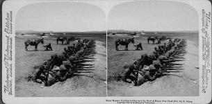 Royal Munster Fusiliers holding back Boer forces 16 févr. 1900