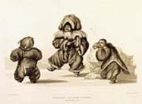 Enfants inuits en train de danser, Igloolik, 1823 ca. 1824