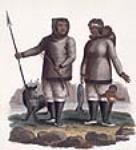 Esquimaux Indians of the Coast of Labrador, Communicated by a Moravian Missionary ca 1812.