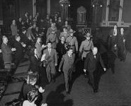 Rt. Hon. Winston Churchill and Hon. Maurice Duplessis leaving the Quebec Legislative Chamber 11 - 16 Sept. 1944