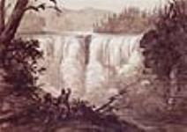 Les chutes de la rivière Kaministiquia (c'est-à-dire  Kaministikwia), à l'ouest du lac Supérieur 30 June 1846
