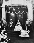 H.M. King George VI and Queen Elizabeth in the Senate Chamber giving Royal Assent to Bills 1939