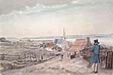 L'Ange-Gardien et, sur l'autre rive du fleuve Saint-Laurent, l'île d'Orléans, Bas-Canada 1829