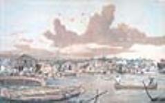Établissement à Sault Ste. Marie (Ontario), et canal à l'arrière-plan 1869
