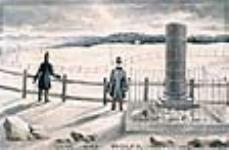 Wolfe's Monument on the Plains of Abraham, Quebec City, Lower Canada ca. 1836