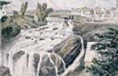 La Lorette vue du moulin, au Bas-Canada 1836