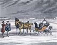 Sleighing in North America 1844