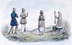 Indiens hurons (Canada) ca. 1835