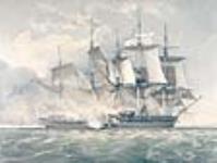 [No 3] Le H.M.S. Shannon se préparant à aborder la frégate américaine Chesapeake après une canonnade de cinq minutes ca. 1830