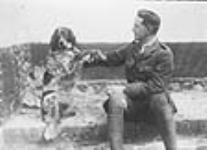Lt.-Col. John McCrae and his dog Bonneau ca 1914.