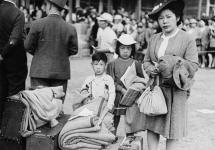 Relocation of Japanese-Canadians to camps in the interior of British Columbia 1942