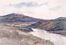 La rivière Stewart vue de Cranberry Hill, quatre-vingts milles en amont du confluent de la rivière Stewart et du Yukon August 1898