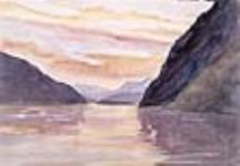Coucher de soleil sur le fleuve Yukon 1899