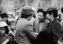 Relocation of Japanese-Canadian s to internment camps in the interior of British Columbia 1942