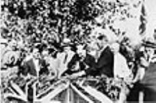 Rt. W.L. Mackenzie King at the opening of Prince Albert National Park 10 Aug. 1928.
