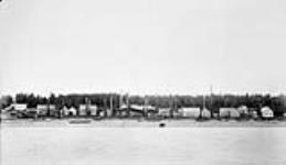 View of Masset village (Haida) from the ship ISLANDER 1890