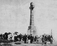 Unveiling of memorial cross commemorating the Irish immigrants of 1849 who died of cholera in 1849 1909