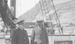 Capt. Joseph-Elzéar Bernier and Nu-Kood-lah on board Steamer ARCTIC 1925