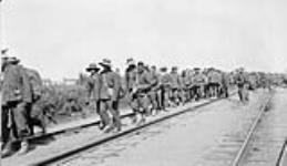 Chinese labourers, detraining camp, Petawawa, Ontario 1917