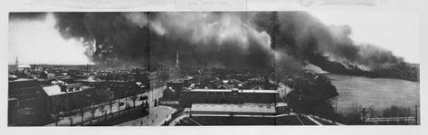 Vue de l'incendie d'Ottawa-Hull [ca 26 avril 1900].