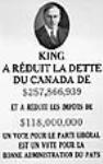 KING A RÉDUIT LA DETTE DU CANADA DE $257,866,939 ET A RÉDUIT LES IMPÔTS DE $118,000,000 1930