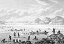 Expedition passing through Point Lake on the ice October 1822-February 1823