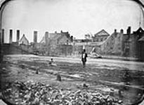 Molson family brewery after the fire of 1858 July 1858