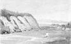 Berges de glaise le long du fleuve Mackenzie 4 August 1825